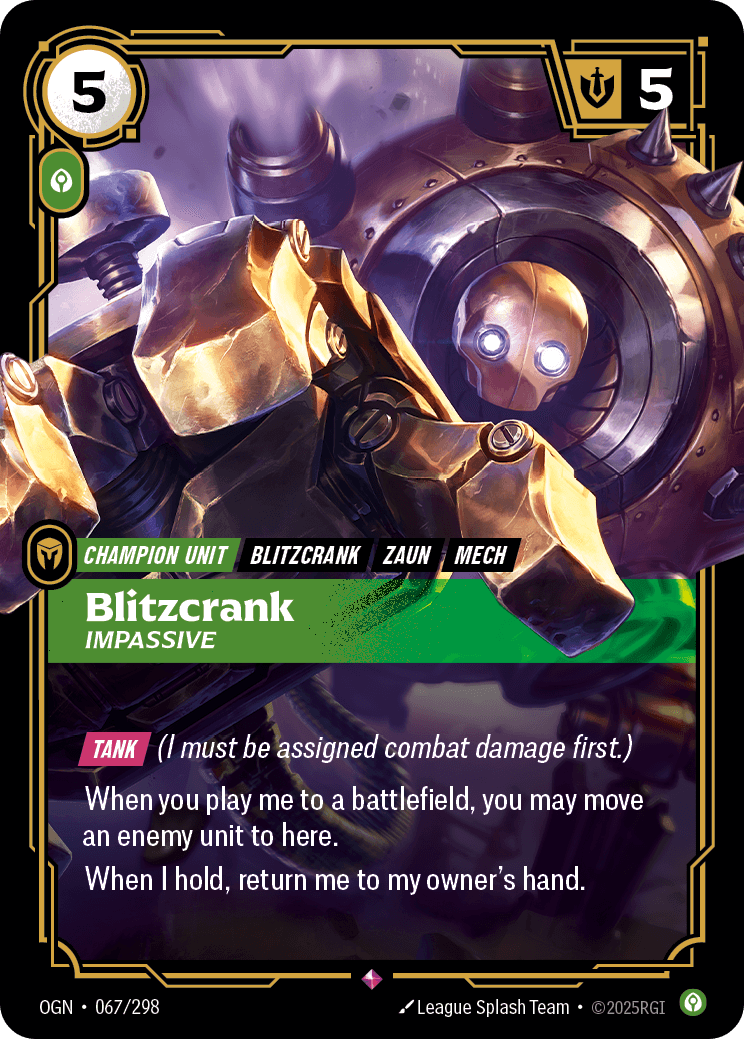 Blitzcrank, Impassive